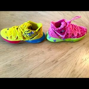 Nike kyrie 5, Spongebob and Patrick. CUSTOMIZED